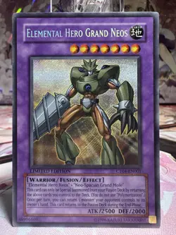Elemental Hero Grand Neos CT04-EN001 Secret Rare Limited Edition - VLP/NM YuGiOh - Image 1