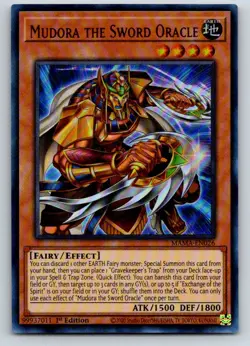 Mudora the Sword Oracle MAMA-EN026 Magnificent Mavens Yu-Gi-Oh 1st Edition NM - Image 1