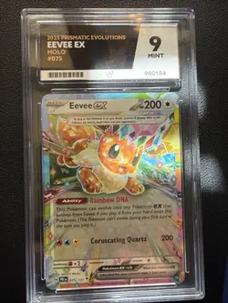 Pokemon TCG Eevee EX Holo 075/131 Prismatic Evolutions ACE 9 MINT - Image 1