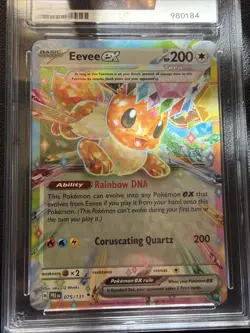 Pokemon TCG Eevee EX Holo 075/131 Prismatic Evolutions ACE 9 MINT - Image 2