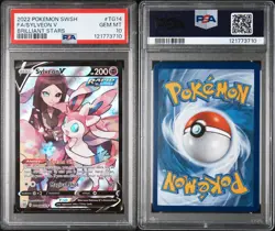 Pokemon 2022 Sylveon V TG14/TG30 Brilliant Stars Trainer Gallery PSA 10 Gem Mint - Image 3