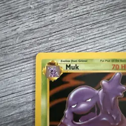 Muk 28/62 Non-Holo Fossil Set Pokemon Card NM-LP SEE PICTURES - Image 3