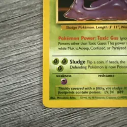 Muk 28/62 Non-Holo Fossil Set Pokemon Card NM-LP SEE PICTURES - Image 4