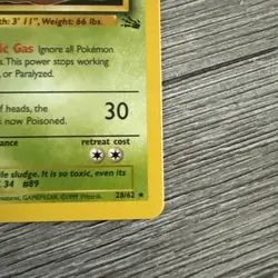 Muk 28/62 Non-Holo Fossil Set Pokemon Card NM-LP SEE PICTURES - Image 5