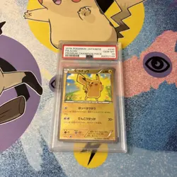 2016 POKEMON JAPANESE PREMIUM CHAMPION PACK #036 PIKACHU PSA 10 - Image 1