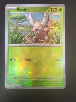 Pinsir 003/131 (Master ball Reverse Holo) SV Prismatic Evolutions Pokemon TCG NM - Image 1