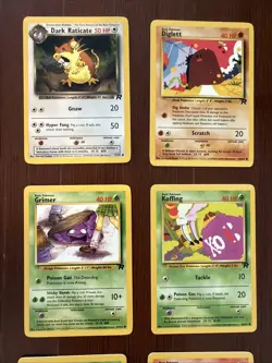 Pokemon TCG Team Rocket Complete Common Set WOTC 24 Cards LP - Image 5