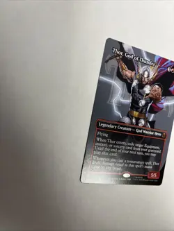 Thor God Of Thunder Borderless Nonfoil Superheros Card #0369 MTG LP - Image 5
