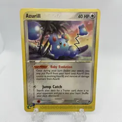 Azurill 31/100 EX Sandstorm e-Series Uncommon Pokemon Card MP - Image 1