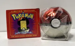 1999 Burger King Pokemon Jigglypuff 23K Gold-Plated Card #39 Sealed w/ Pokeball - Image 1