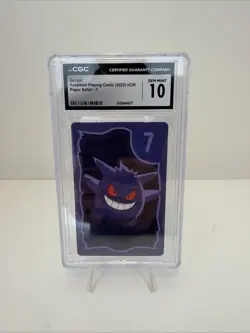 GENGAR 2022 POKEMON PLAYING CARDS PAPER SAFARI #7 KOR CGC 10 - Image 1