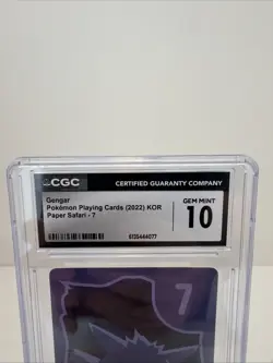 GENGAR 2022 POKEMON PLAYING CARDS PAPER SAFARI #7 KOR CGC 10 - Image 3