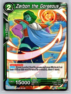 Zarbon the Gorgeous BT10-085 UC Dragon Ball Super Card Game Battle Card - Image 1