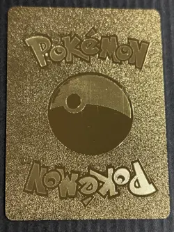 Pokemon Blastoise GX 240hp Gold Foil Fan Art Collector Card TCG - Image 3