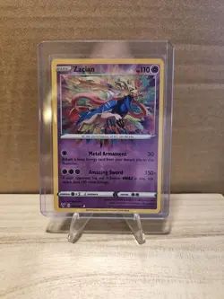 Pokemon TCG Zacian 082/185 Swsh04: Vivid Voltage Holo Amazing Rare MINT/NM CARD - Image 1