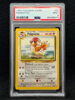 1999 Pokemon Base Set Pidgeotto #22 Unlimited PSA 9 - Image 1