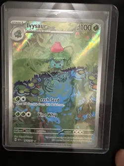 Pokemon TCG Ivysaur 167/165 SV Scarlet & Violet 151 IR Holo Full Art - Image 1