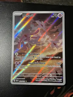 Pokemon Mesprit 204/191 SV08 Surging Sparks Illustration Rare Holo Full Art - Image 1