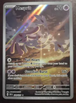 2024 Pokemon Surging Sparks 204/191 Mesprit Full Art Illustration Rare NM - Image 1
