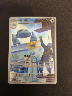 Pokemon TCG- Metang - 094/086 - ME04: Chaos Rising (CRI) Illustration Rare NM - Image 1