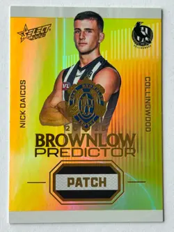 2026 Select Footy Stars Brownlow Patch Predictor - NICK DAICOS #070/220 - Image 1