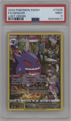 2022 Pokemon SWSH FA/Gengar Lost Origin #TG06 PSA 9 - Image 1