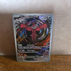 Pokemon TCG Yveltal 205/182 SV04 Paradox Rift IR Holo 130HP Basic - Image 1