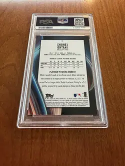 2018 Bowman Platinum Shohei Ohtani Bag On Shoulder Variation Rookie PSA 10 POP11 - Image 2
