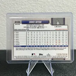 Shohei Ohtani 2026 Topps Series 1 #200 Gold Border Parallel #d/2026 Dodgers - Image 3