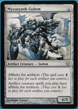 Mycosynth Golem Fifth Dawn NM Artifact Rare MAGIC MTG CARD (ID# 520802) ABUGames - Image 1