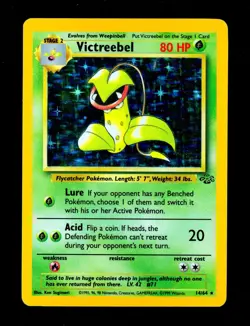 1999 Pokemon VICTREEBEL Jungle Set HOLO RARE Unlimited Edition Card 14/64 WotC - Image 1