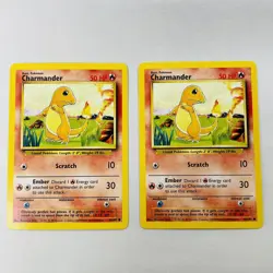 CHARMANDER - Base Set - 46/102 - Common - Pokemon Card - Unlimited Edition QTY 2 - Image 1