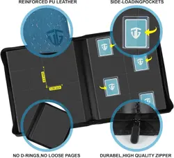 16 Pocket Toploader Binder – Holds 640 Cards, Perfect for Collectible Storage - Image 4