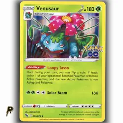Pokemon GO Sword & Shield Venusaur 003/078 Holo Rare Card VLP - Image 1