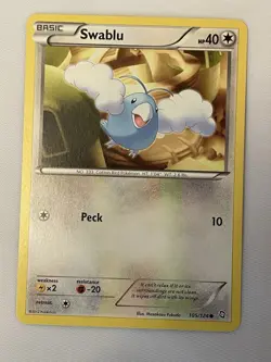 Swablu 105/124 - Dragons Exalted - Common - Pokemon Card NM - Image 1