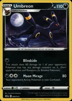 UMBREON 009/015 Pokemon Card McDonald's Promos 2024 Near Mint - Image 1