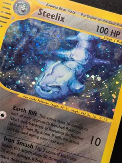 Pokemon Card Steelix H23/H32 Aquapolis Holo Foil Rare Vintage MP 2002 - Image 4