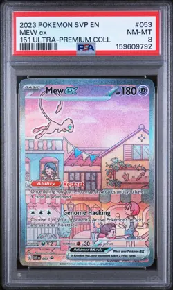 2023 Pokemon Svp En-Sv Black Star Promo #053 Mew Ex 151 Ultra-Premium Coll PSA 8 - Image 1