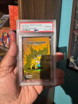 2025 Bear Walker x Pokemon Center Skateboard Card Jolteon /900 PSA 10 - Image 1