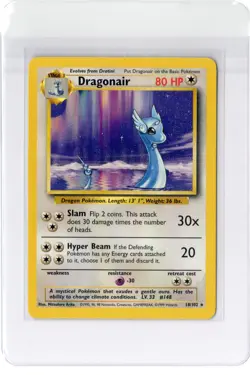 Dragonair 18/102 Base Set Non-Holo Rare 1999 Pokemon LP WOTC - Image 1