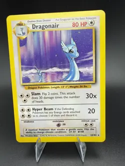 Pokemon TCG Dragonair Base Set 18/102 Regular Unlimited Rare 1999 Vintage LP * - Image 1