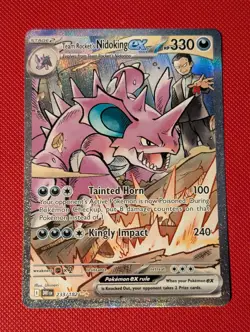 Pokemon TCG - Team Rocket's Nidoking ex - 233/182 SIR - Destined Rivals NM - Image 1