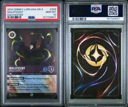 Disney Lorcana Maleficent 209/204 Enchanted PSA 10 - Image 3