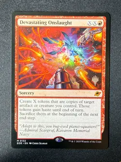 Devastating Onslaught - Edge of Eternities PROMO (MTG) NM - Image 1