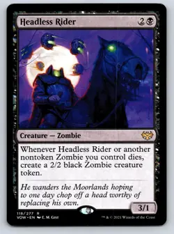 Headless Rider 118 Rare Innistrad: Crimson Vow Magic: The Gathering Near Mint - Image 1