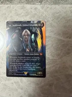 MtG Sephiroth Fabled SOLDIER - Sephiroth One Winged FOIL Collector 317 ENG EXC - Image 1