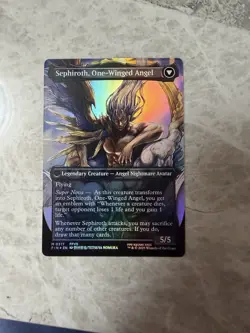 MtG Sephiroth Fabled SOLDIER - Sephiroth One Winged FOIL Collector 317 ENG EXC - Image 2