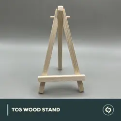 TCG Wood Stand Display, Kartenstander fur MTG, Pokemon, Yu-Gi-Oh uvm. Naturholz - Image 2