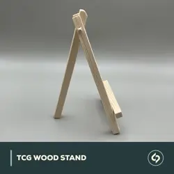 TCG Wood Stand Display, Kartenstander fur MTG, Pokemon, Yu-Gi-Oh uvm. Naturholz - Image 3