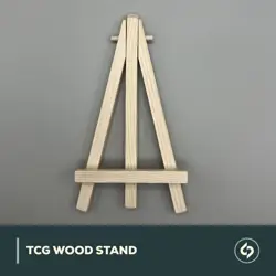 TCG Wood Stand Display, Kartenstander fur MTG, Pokemon, Yu-Gi-Oh uvm. Naturholz - Image 4